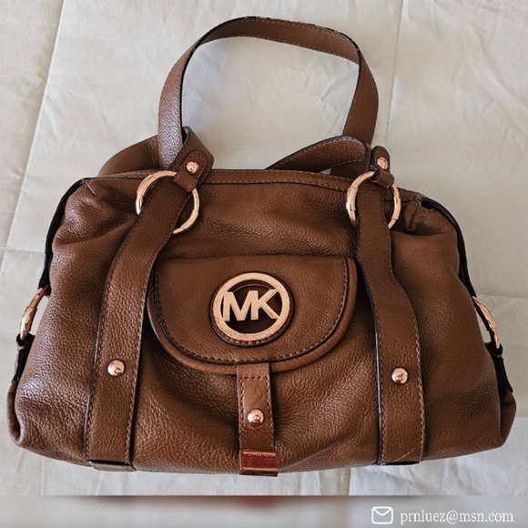 Michael Kors Fulton Leather Satchel - Picture 1 of 6